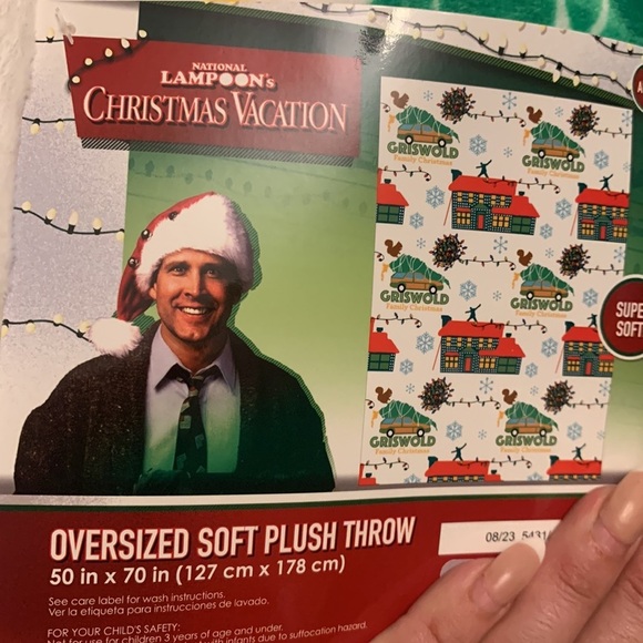 National Lampoons Christmas Vacation Oversized Plush Throw Blanket NEW 50x70” - Picture 2 of 5